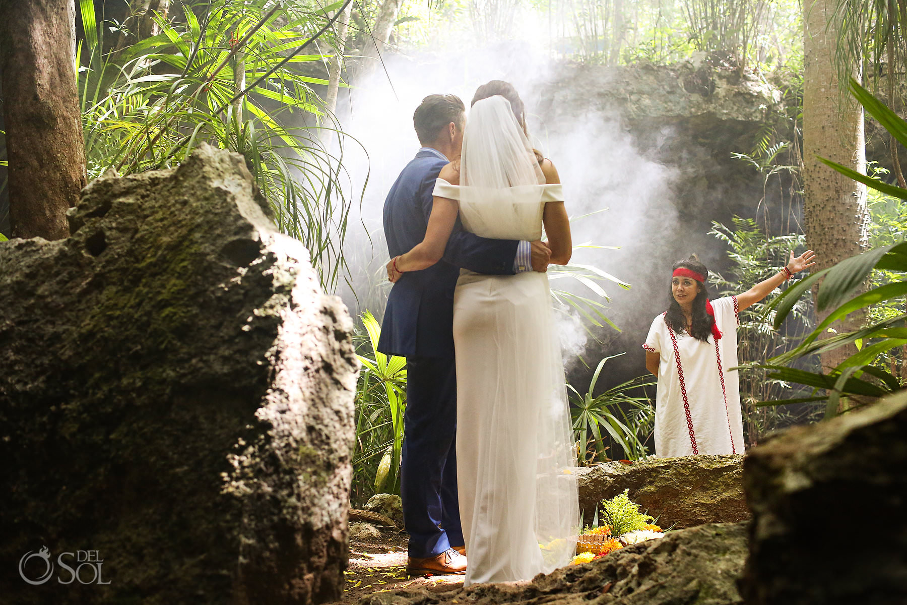 Eloping in a cenote in Mexico