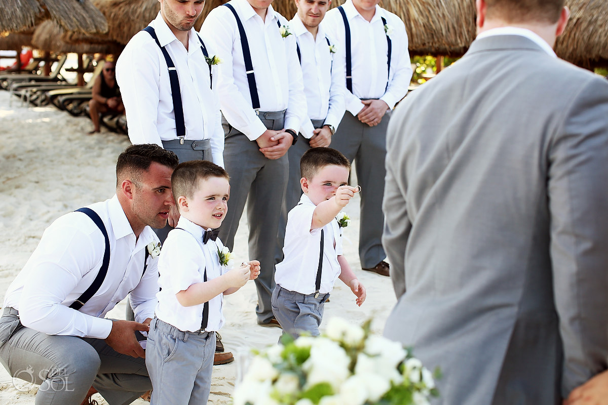 including your children in your wedding grooms sons ringbearers