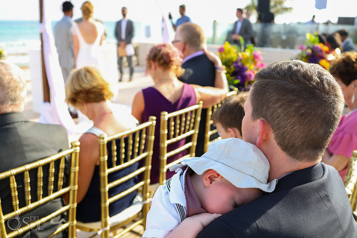 Patio Deck Now Jade Wedding with child