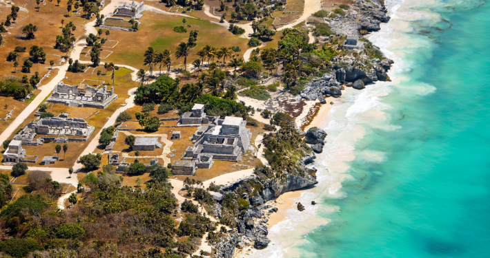 Tulum Ruins without tourists during Covid 19 quarantine