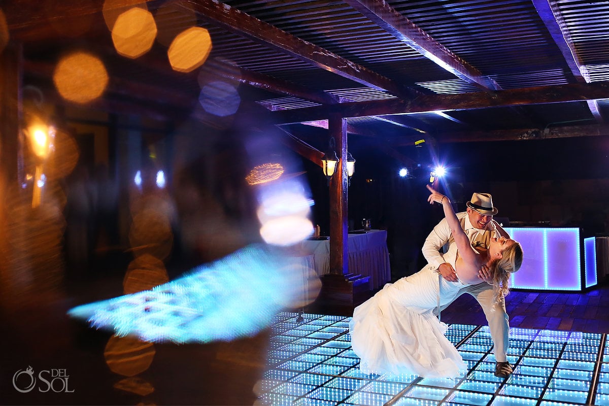 Now Sapphire Tequila Terrace choreographed first dance groom dips bride