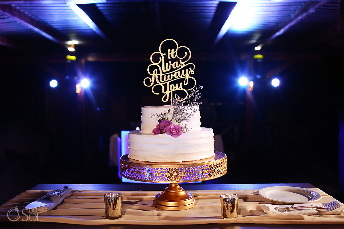 It was always you custom wedding cake topper