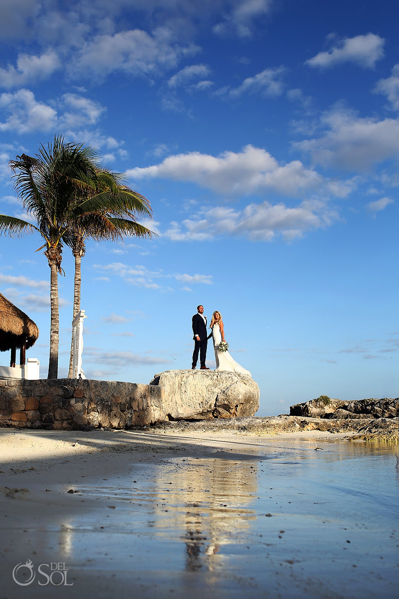 Hard Rock Catholic Wedding Riviera Maya San Charbel Chapel Couple portrait