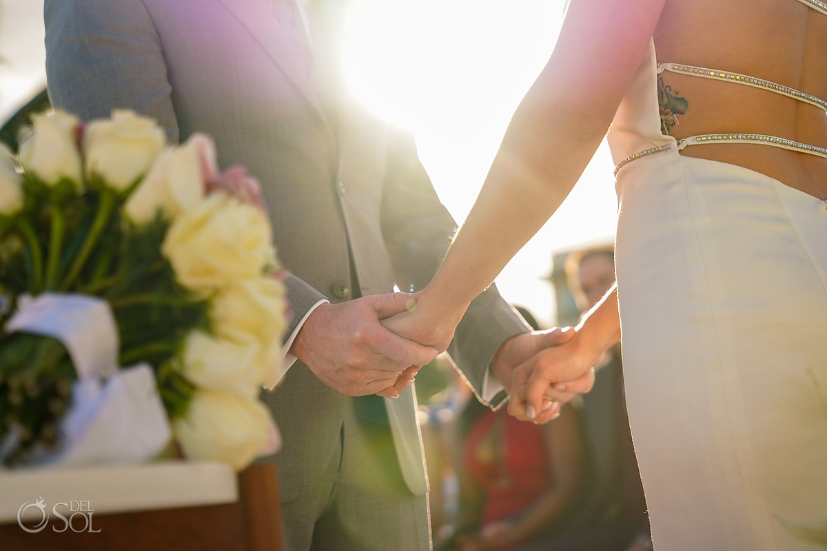 Dreams Riviera Cancun rooftop terrace wedding. Riviera Maya Mexico