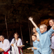 Family Vow renewal Tulum Cenote Riviera Maya Mexico