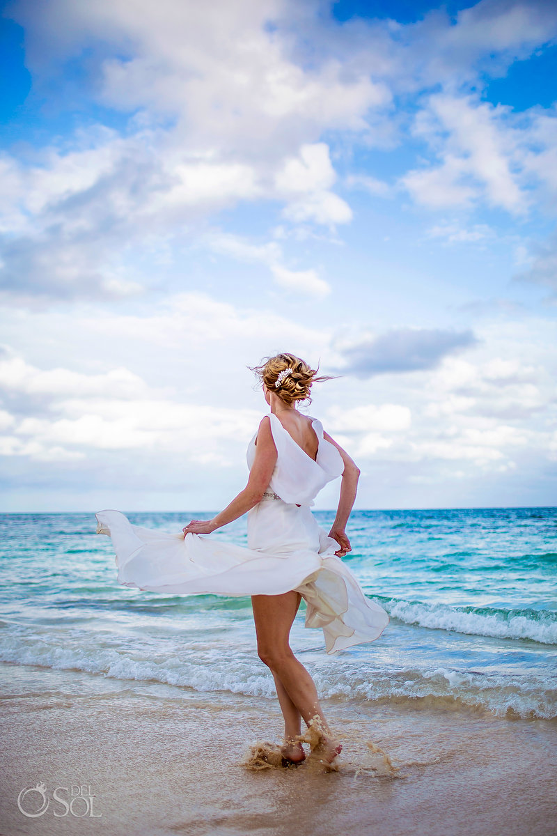 Bride portrait Dreams Tulum Beach mexico