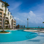 Dreams Natura Riviera Cancun poolside terrace
