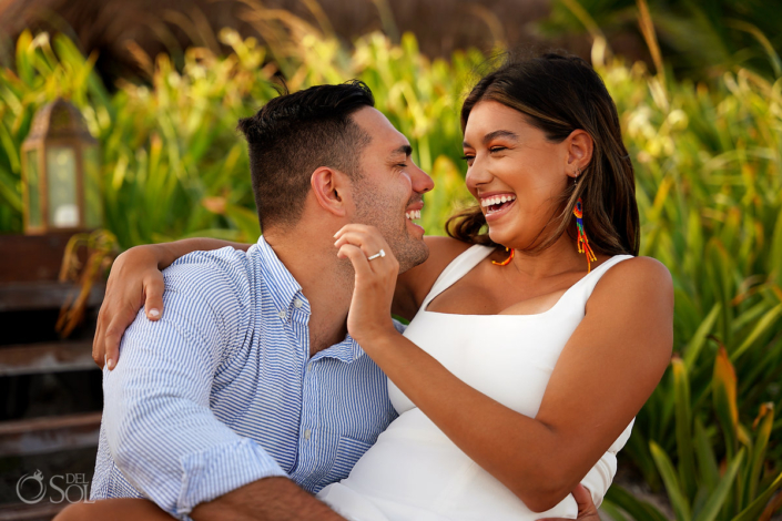 Dreams Tulum Beach Proposal - Amberly and Matt - Del Sol Photography