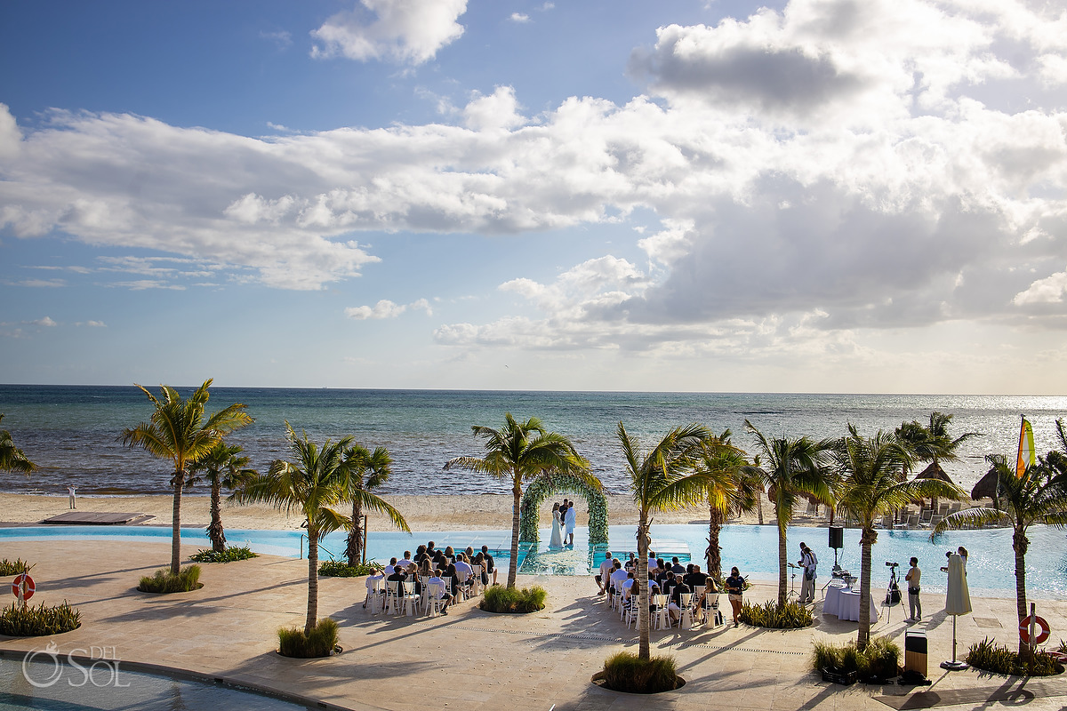 Dreams Natura Wedding best venue Infinity Pool Riviera Cancun Mexico