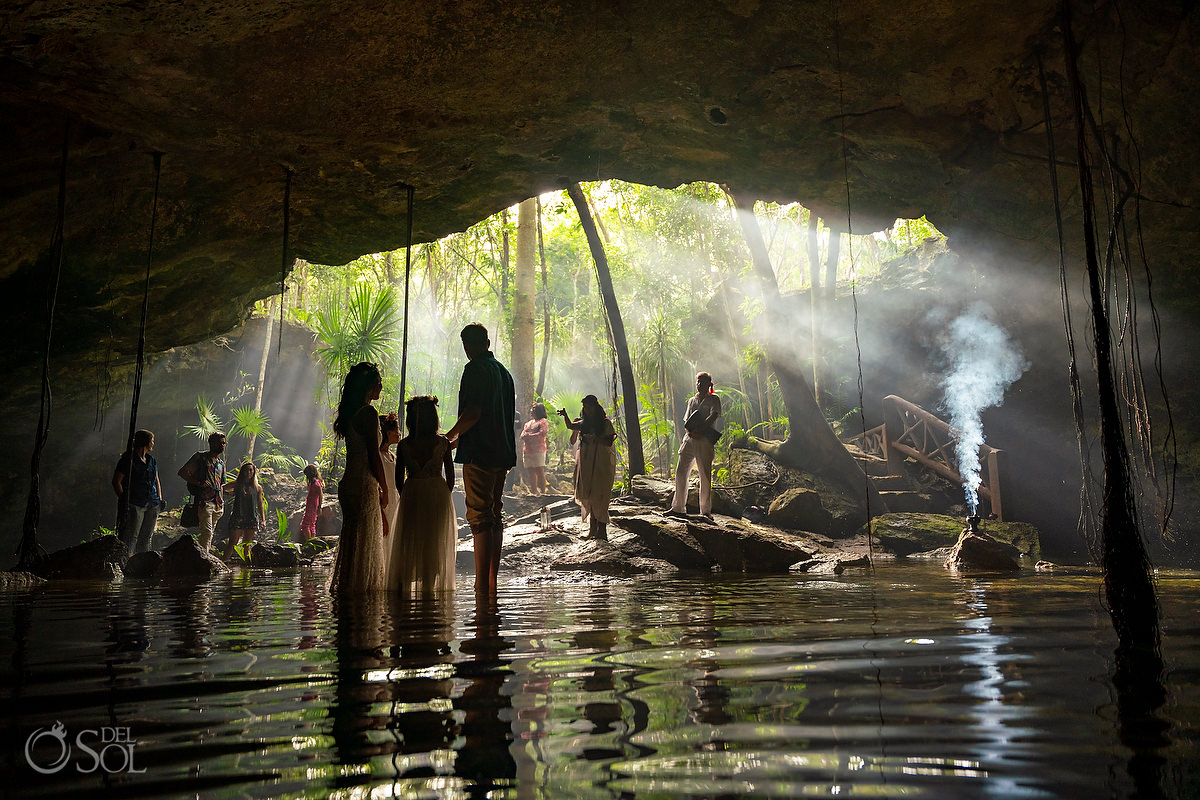 Water family unity ceremony for a special 10 year anniversary vow renewal