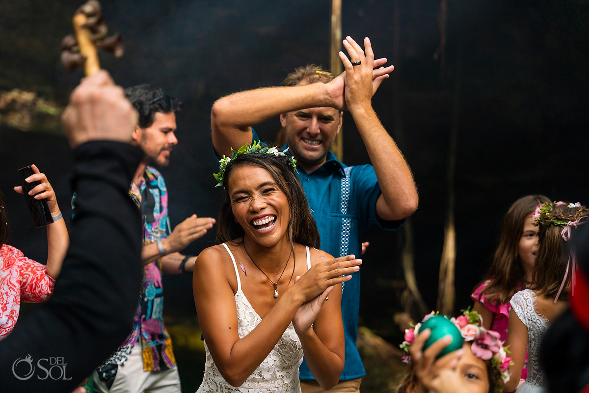 Mayan Vow Renewal 10 year anniversary cenote ceremony Riviera Maya Mexico