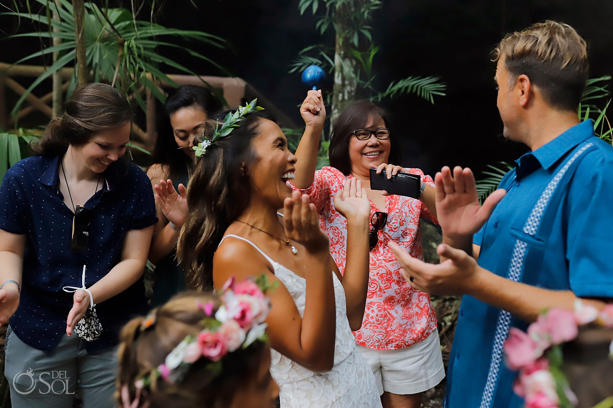 Mayan Vow Renewal 10 year anniversary cenote ceremony Riviera Maya Mexico