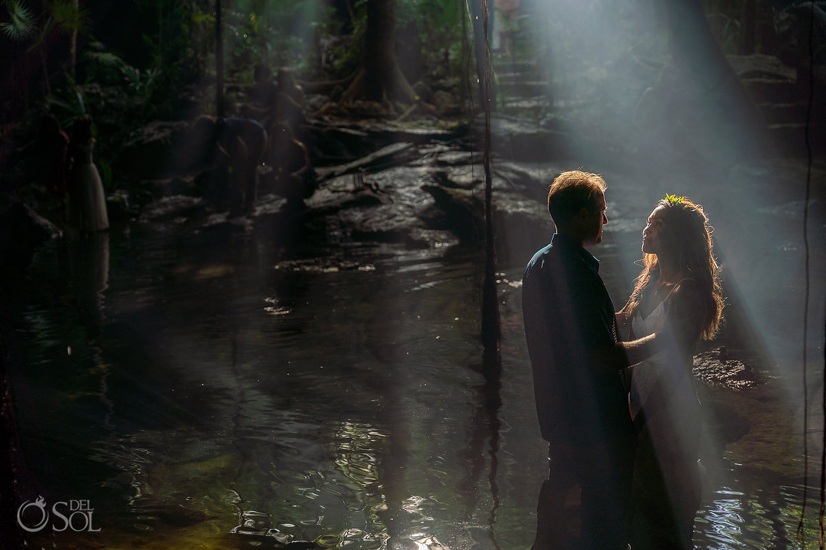 Mayan Vow Renewal 10 year anniversary cenote ceremony Riviera Maya Mexico