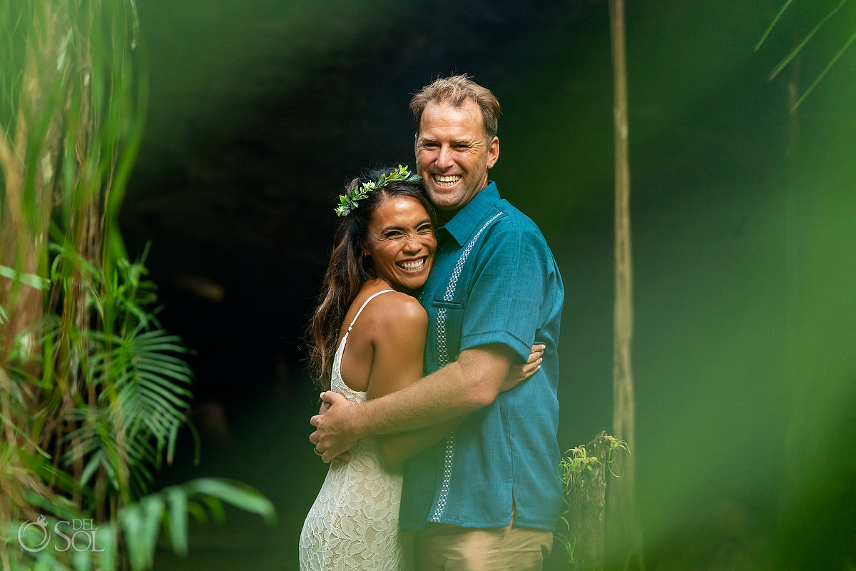 Mayan Vow Renewal 10 year anniversary cenote ceremony Riviera Maya Mexico