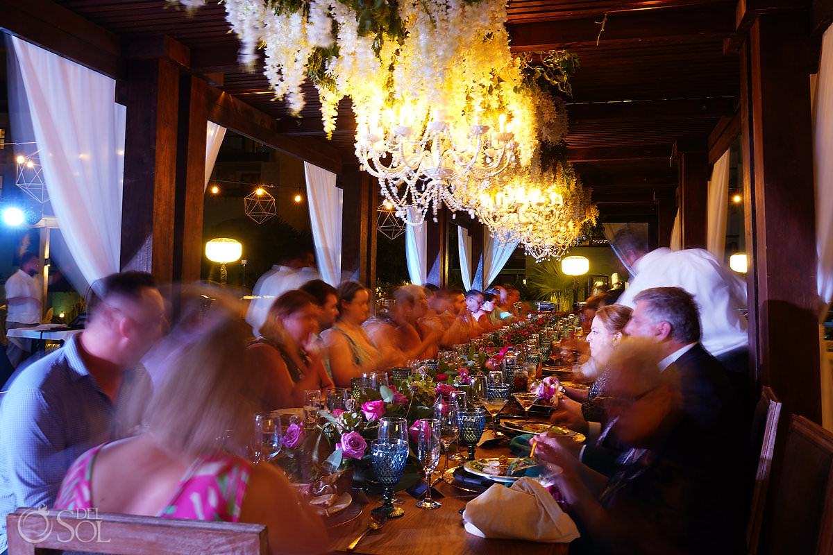 toasts and speeches Unico Riviera Maya Wedding Reception Costerra Terrace