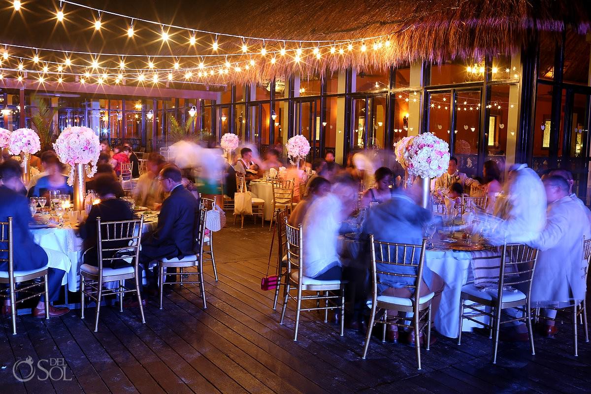 Dreams Sapphire Tequila Terrace Wedding Reception Riviera Maya Mexico