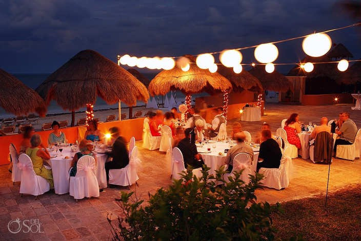 Dreams Sapphire Beach terrace wedding reception
