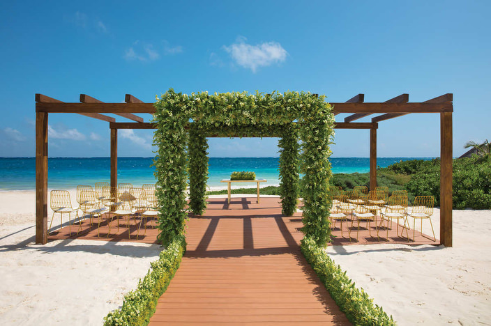 Dreams Sapphire Vista del Mar Pergola Weddings Riviera Cancun Mexico