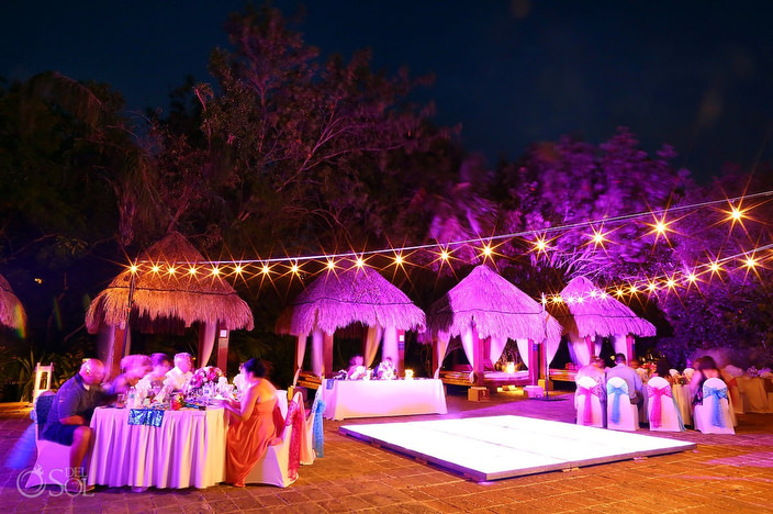 LED dancefloor Dreams Sapphire wedding reception Preferred Pool