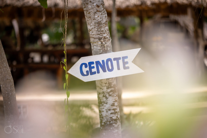 cenote sign in Quintana Roo Mexico cenote ceremony
