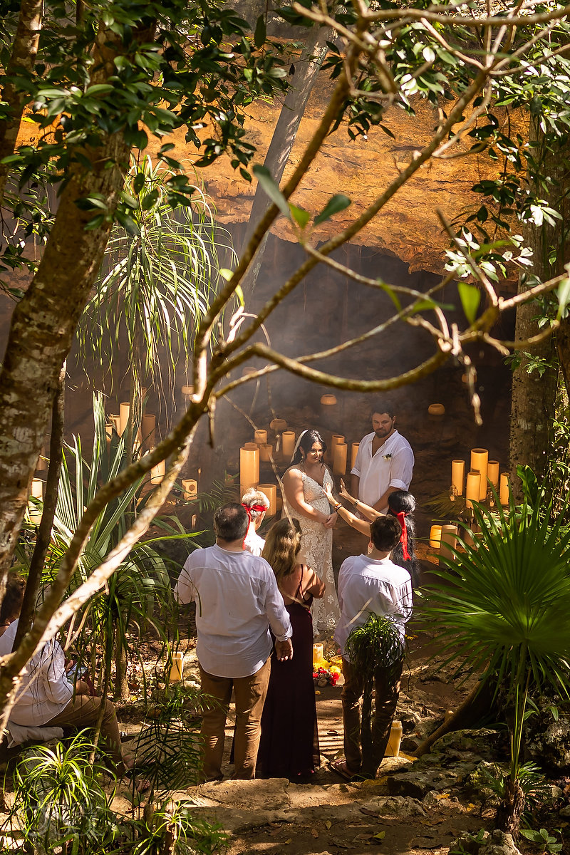 Spiritual Riviera Maya Cenote Wedding - Del Sol Photography