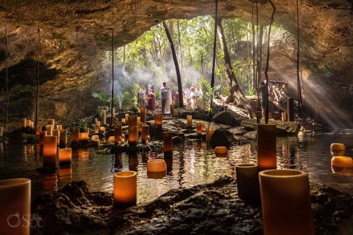 Underground cave Riviera Maya Cenote Wedding