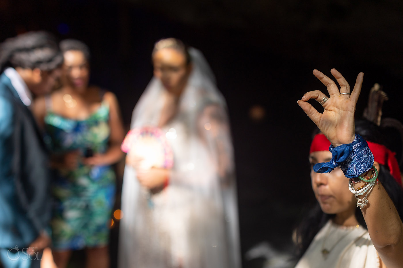 Mayan wedding cenote ceremony Del Sol Photography
