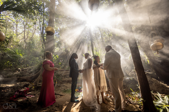 special micro wedding cenote ceremony