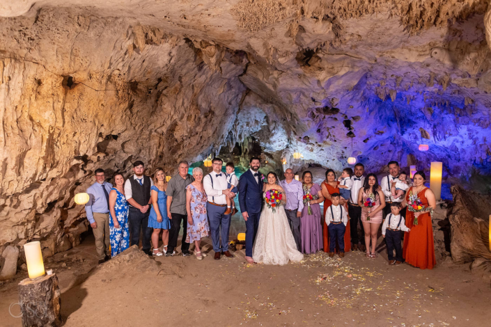 Family Cenote Wedding Ceremony In Mexico