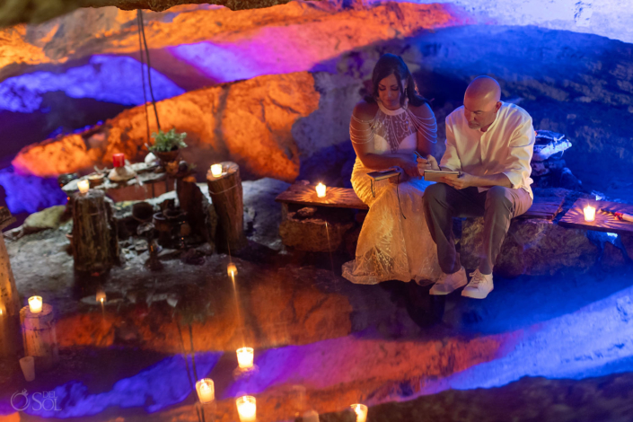 20 year cenote vow renewal ceremony