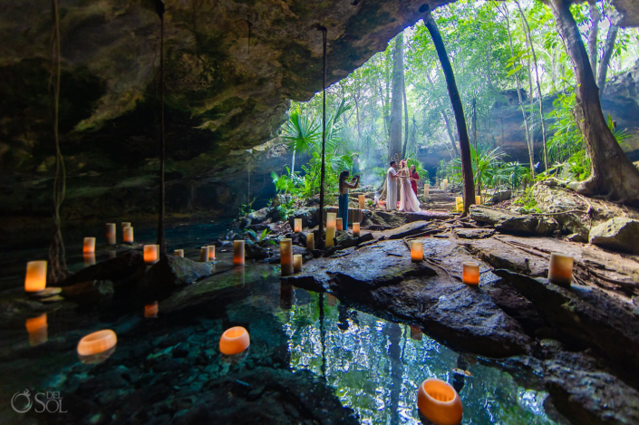 Amazing Jungle Wedding venue location in the Tulum Jungle spiritual elopement