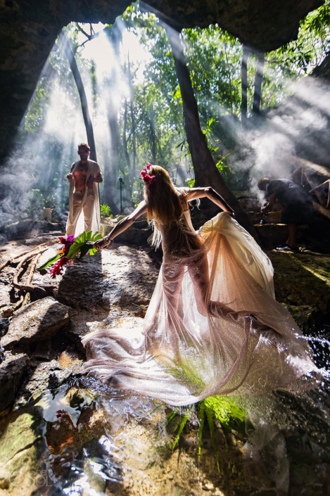 Amazing Jungle Wedding venue location in the Tulum Jungle spiritual elopement