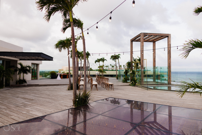 sky deck Secrets Moxche Wedding playa del carmen photography