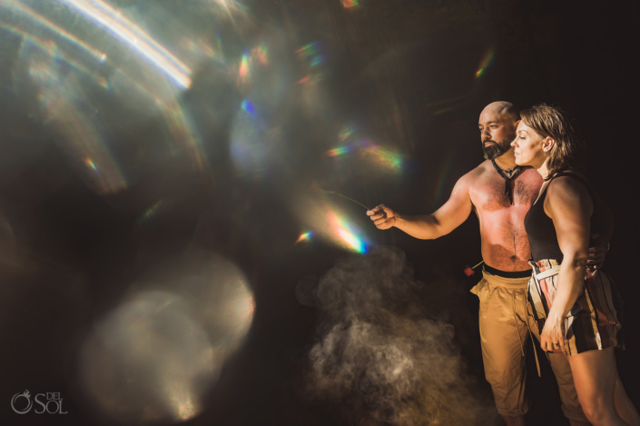 cenote engagement photo session private location Tulum Mexico