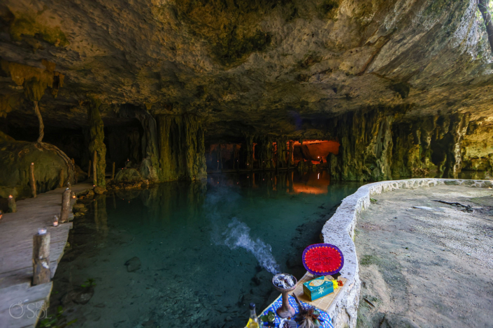 Cenote ceremony location romantic vow renewal