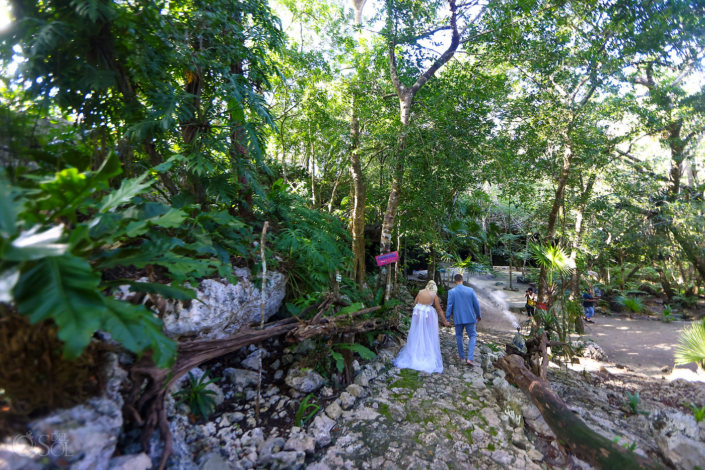 Destination Romantic Tulum cenote vow renewal ceremony in Mexico