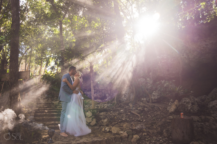 Destination Romantic Tulum cenote vow renewal ceremony in Mexico