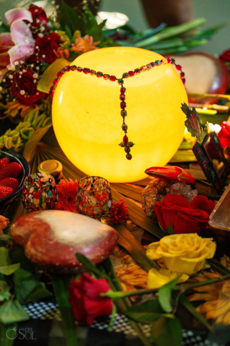 Cenote altar for a vow renewal ceremony