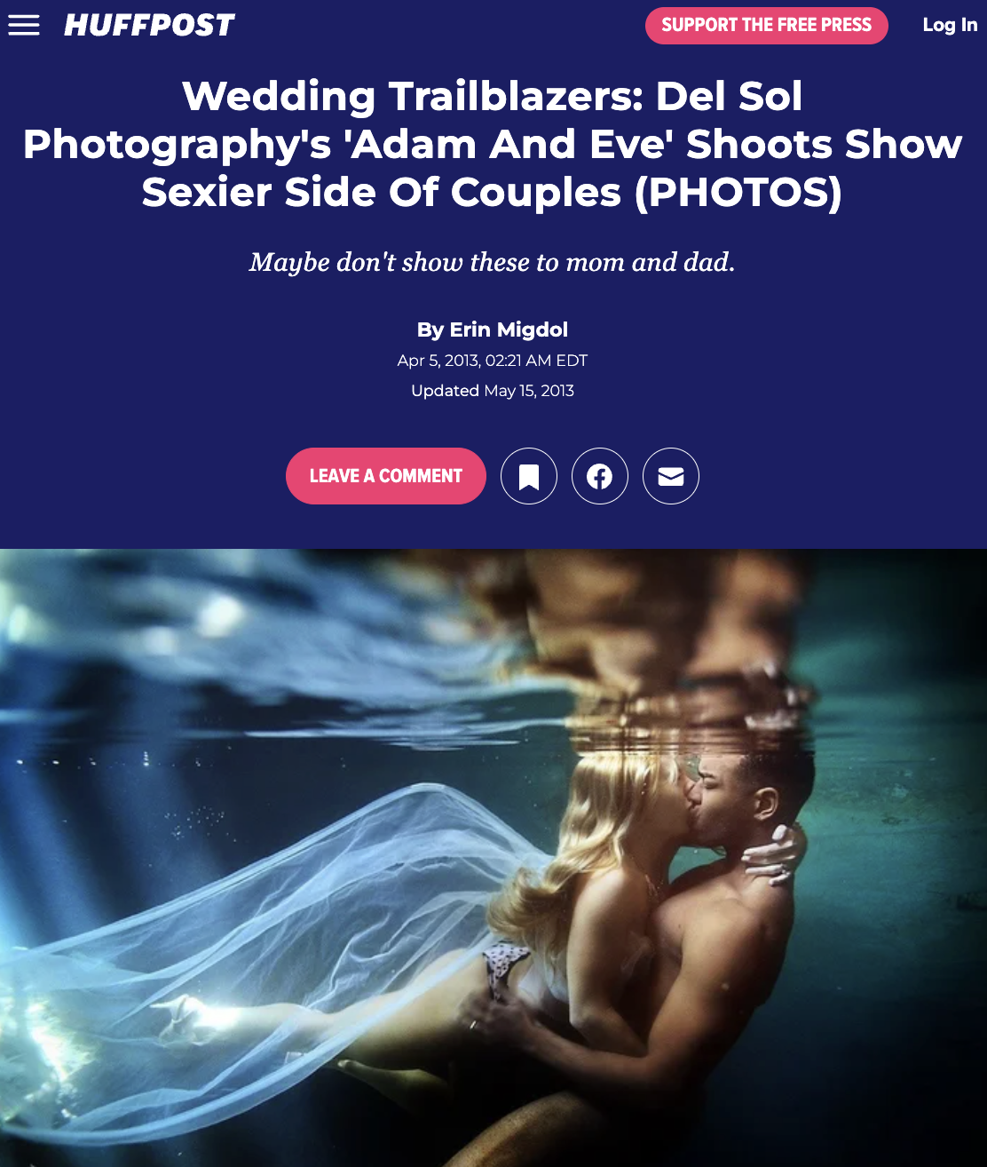 Wedding Trailblazers Huffington Post Interview with Matt Adcock of del Sol Photography