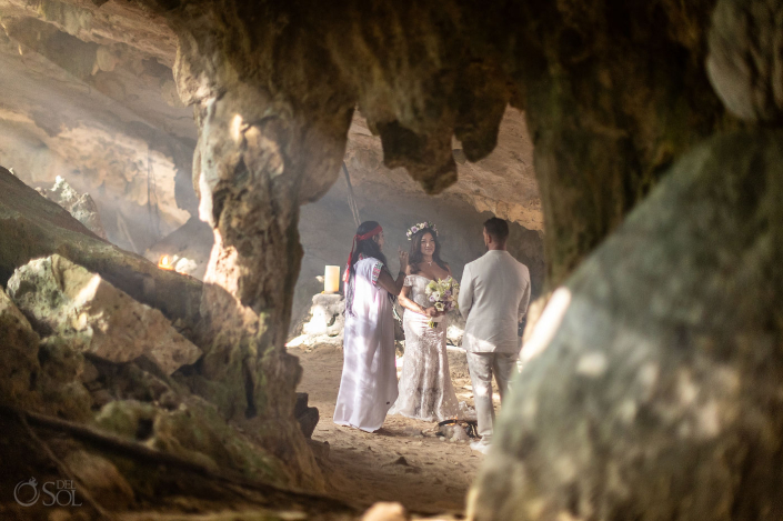 Micro wedding cenote ceremony chosen as an alternative to a traditional large wedding