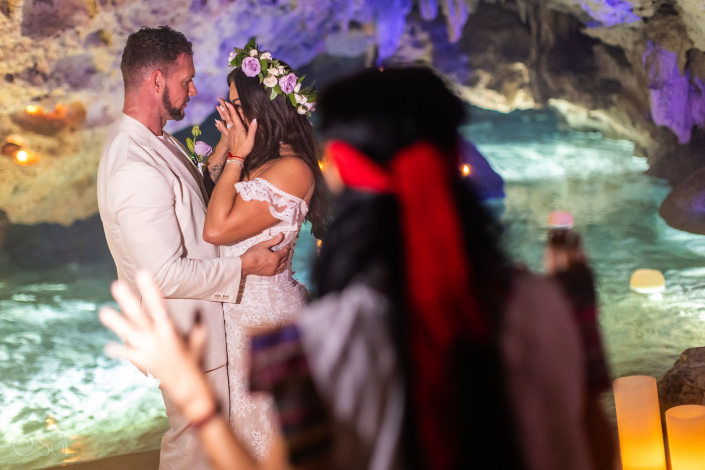 Epic cenote wedding location in Mexico chosen for an intimate micro wedding experience