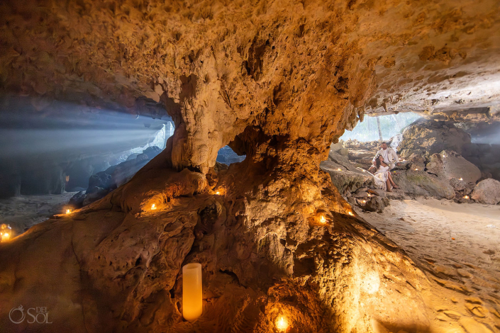 Epic cenote wedding location in Mexico chosen for an intimate micro wedding experience