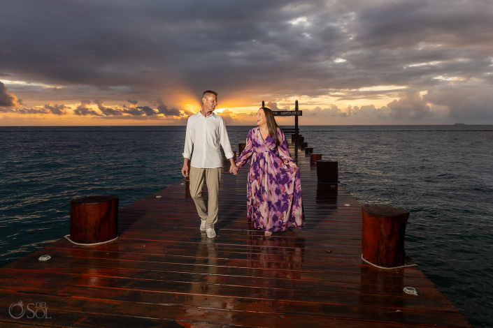 Intimate vow renewal experience during a life-changing season