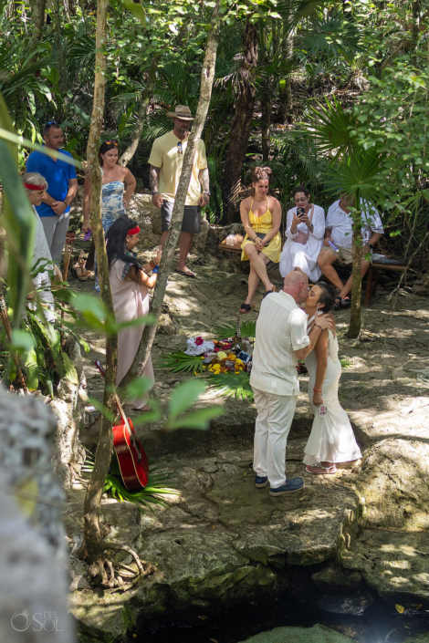 First kiss vow renewal ceremony
