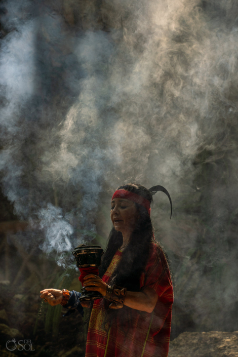 shaman using copal