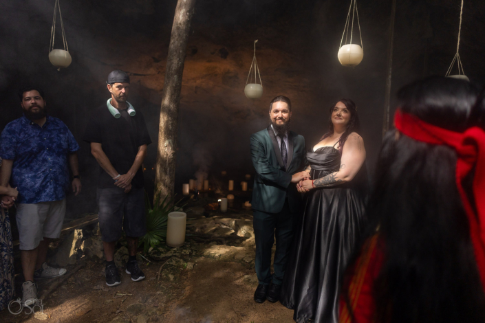 Jungle Wedding Ceremony in a Mexican Cenote