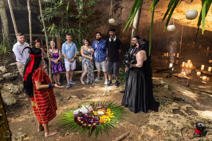 Micro cenote Wedding ceremony in Mexico